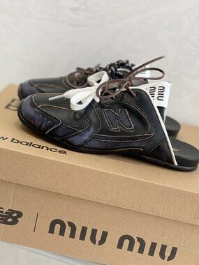 NWB Miu Miu x New Balance 530 SL Black Shoes